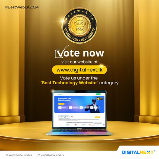 DigitalNext Nominated Best Technology Website - BestWeb.lk 2024